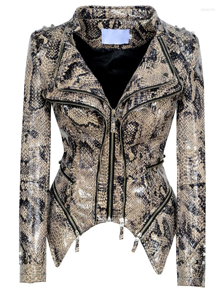 Women's Leather Snake Print Faux Women PU Jacket Red Coat 2022 Autumn Winter Motorcycle Jackets Lady Biker Outerwear, Beige
Women's Leather Snake Print Faux Women PU Jacket Red Coat 2022 Autumn Winter Motorcycle Jackets Lady Biker Outerwear, Beige