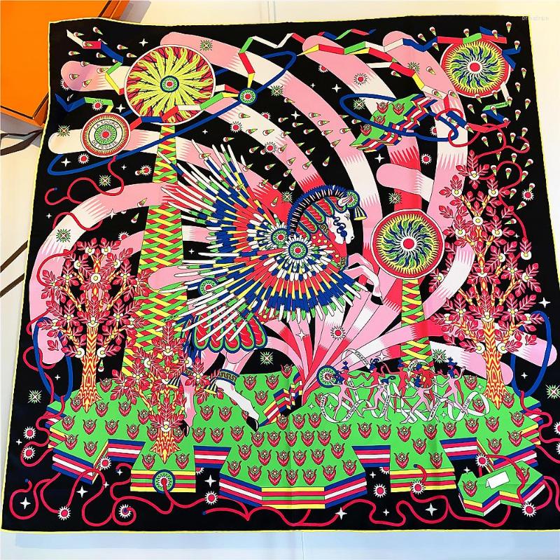 Scarves Twill Silk Scarf Women Shawl Foulard Brand 90cm Square Hijab Design Muslim Bandana Hand Rolled Hem Head
Scarves Twill Silk Scarf Women Shawl Foulard Brand 90cm Square Hijab Design Muslim Bandana Hand Rolled Hem Head