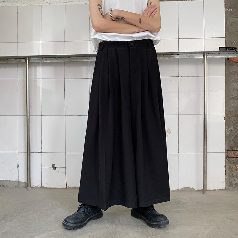 Men' Pants Japanese Drape Culottes Men' Black Loose Wide-leg Big Flared Nine-point High Waist Dark Casual
Men' Pants Japanese Drape Culottes Men' Black Loose Wide-leg Big Flared Nine-point High Waist Dark Casual