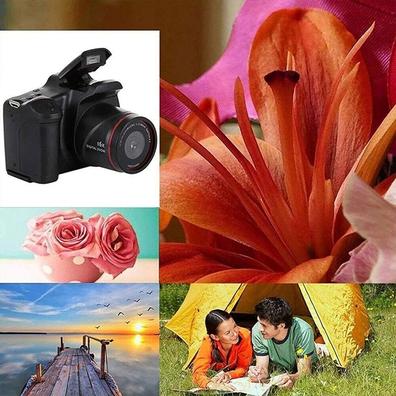 Digital Cameras Portable Travel Vlog Pography 16X Zoom 1080P HD SLR Anti-Shake Po For Live Stream 221105