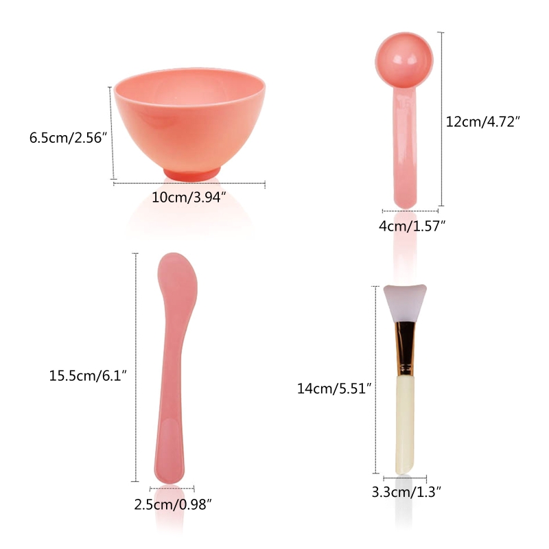 Silicone Facial Mask Bowl Set Beauty Salon Odorless Soft Facemask Mixing DIY Makeup Brushes Spatula Skin Care tools