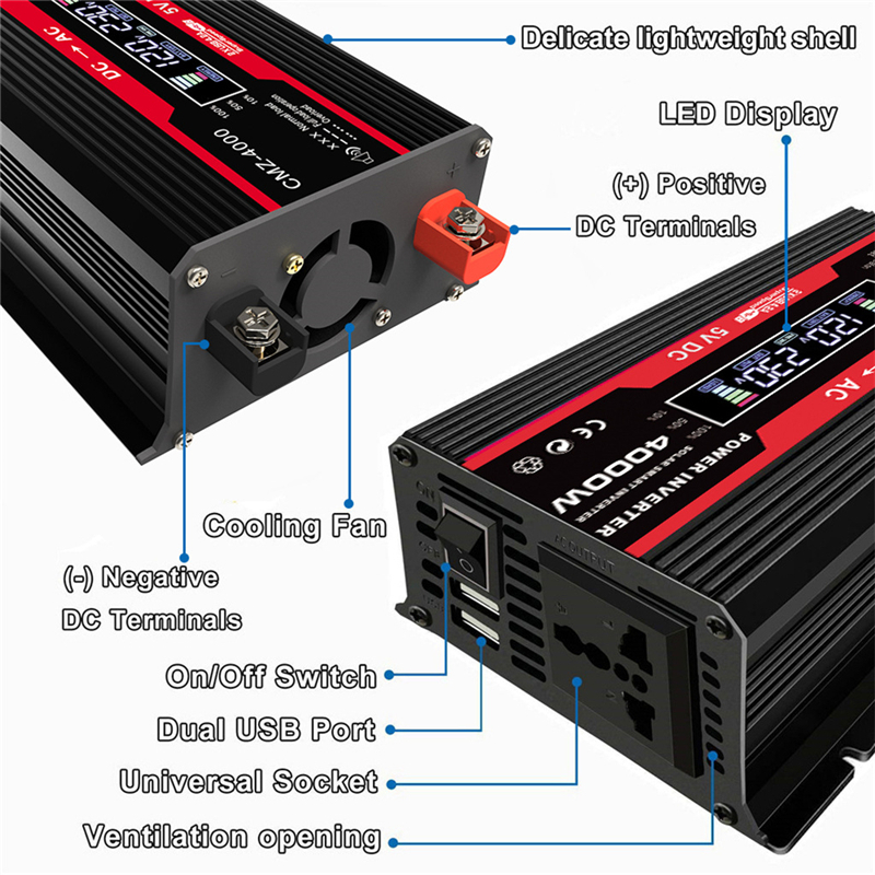 Solar Panels 110V220V Solar Panel System 18V18W Solar Panel30A Charge Controller4000W Modified Sine Wave Inverter Kit Power Generation Kit 221104