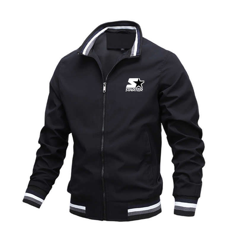 Jackets STARTER brand outdoor camping mountaineering stand collar fashion new men's breathable waterproof windbreaker adventure jacket Y2211