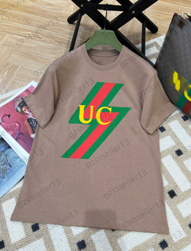 Luxury Women Clothes T-Shirts Letter Lightning Print Cool Style Tees Pure Cotton Fabric Profile Short Sleeve Pullover T-Shirt Womens
Luxury Women Clothes T-Shirts Letter Lightning Print Cool Style Tees Pure Cotton Fabric Profile Short Sleeve Pullover T-Shirt Womens