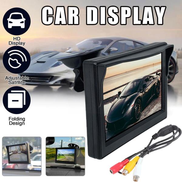 4.3 Inch Car Video Monitor TFT LCD 2 Way Input Digital For Parking Reverse Rear View Camera DVD VCD Car Accessory