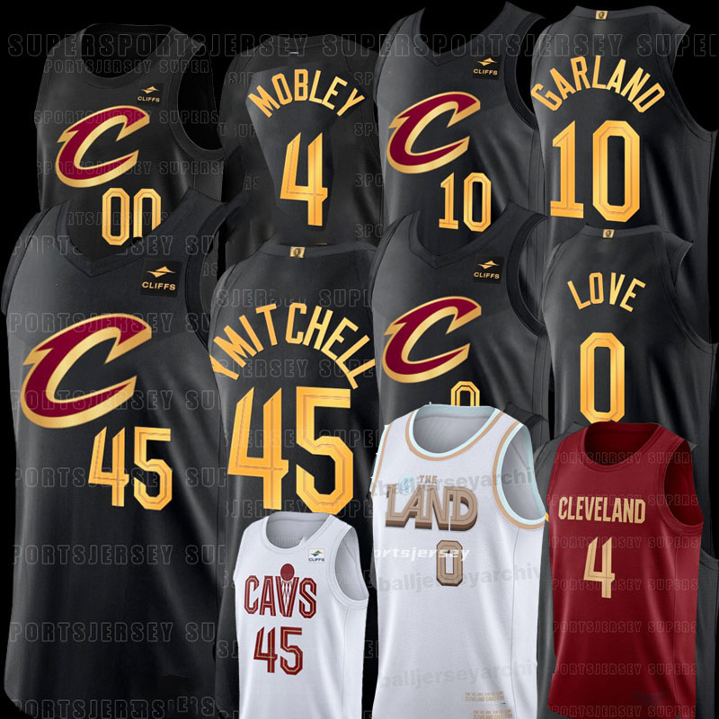 Cavaliers 2022 -23 Cleveland Donovan Mitchell 45 Basketball Jersey 2022-23 City Darius Garland 10 jerseys Kevin Love 0 Jarrett Allen 3Caris LeVert 3 Evan Mobley, 43