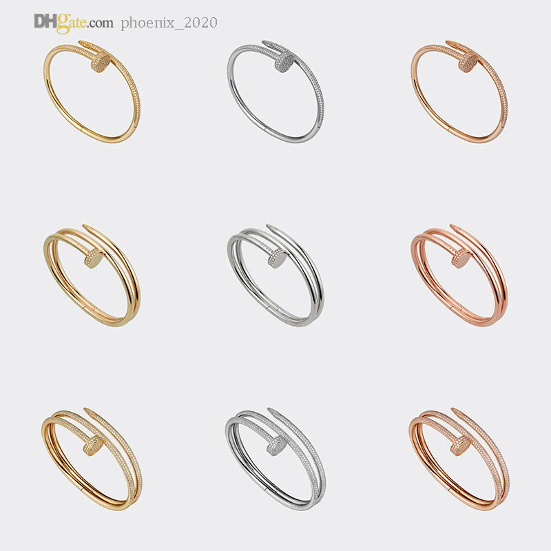 Nail Bracelets Designer Bracelet Carti Bangles Diamond-Pave Women Luxury Jewelry Titanium Steel Gold-Plated Never Fade Not Allergic Gold/Silver/Rose Gold 21619225
Nail Bracelets Designer Bracelet Carti Bangles Diamond-Pave Women Luxury Jewelry Titanium Steel Gold-Plated Never Fade Not Allergic Gold/Silver/Rose Gold 21619225