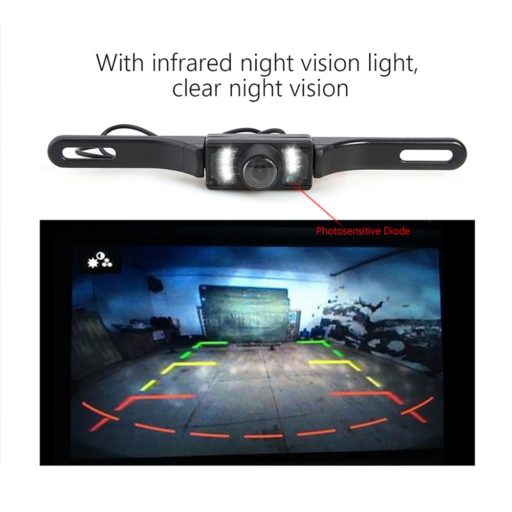 4.3" TFT LCD Color Display Car Rear View Camera 170° Wide Angle Monitor Night Vision Reversing Backup Parking Rever Assistance
