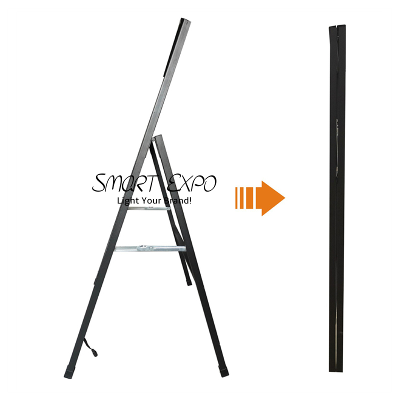 24 x 36 Inch Advertising Display Board Backlit A-Frame Sidewalk Sign Black Color Single Side or Double Sides Available