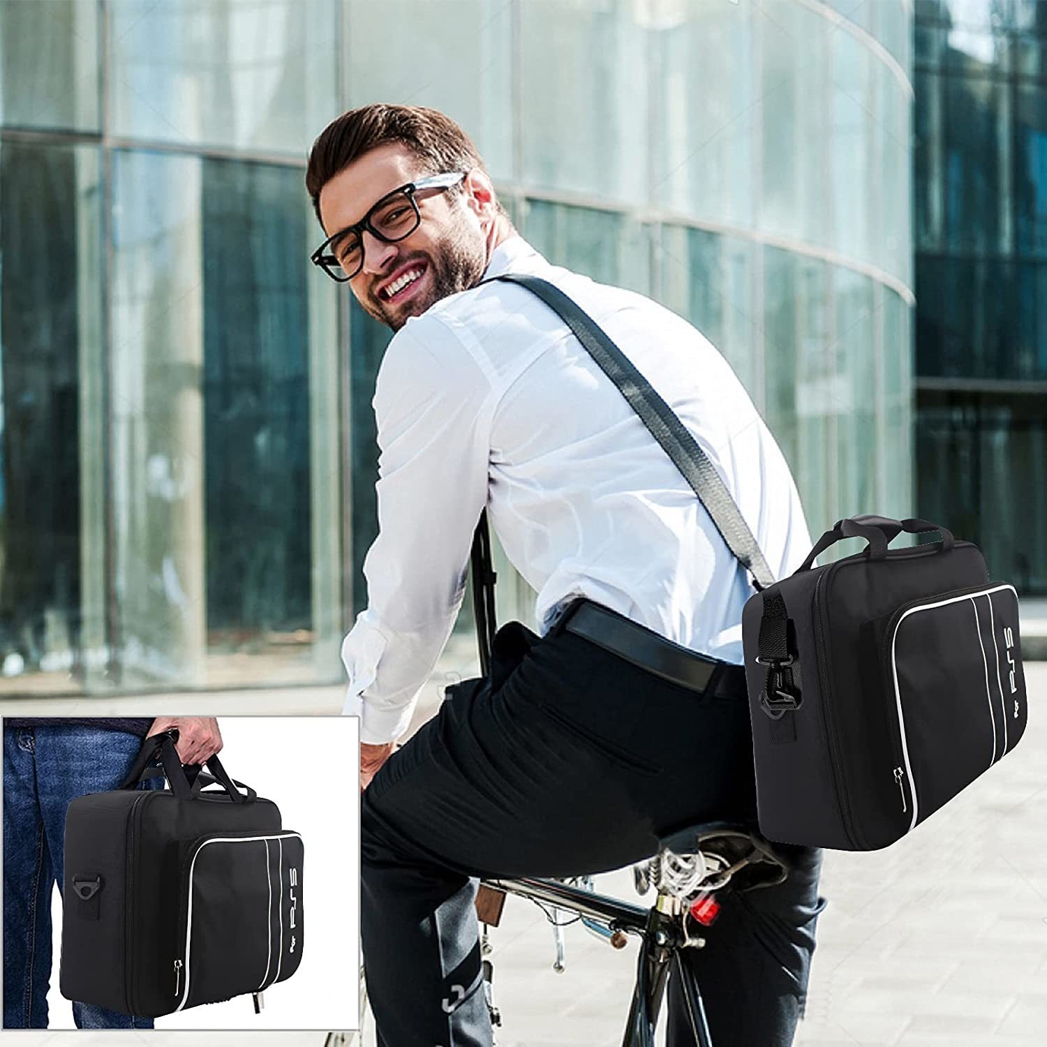 Cases Covers Bags Carrying Case for PS5 Travel Storage Disc/Digital Edition and Controllers Protective Shoulder Game Cards Accessories 221105
