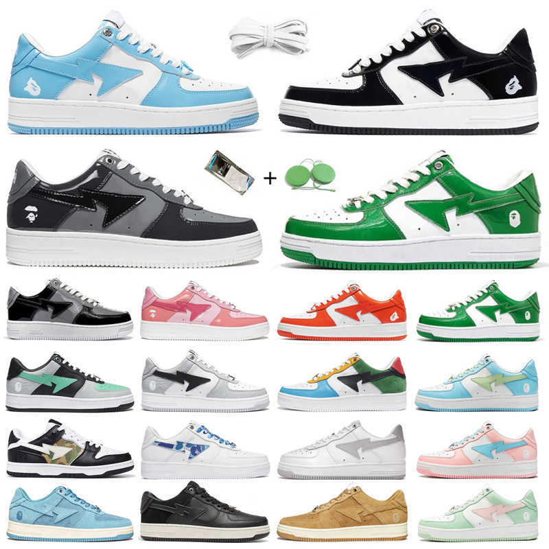 Bapestas Baped Ape Men Running Shoes BapeSta Patent Blue Orange Green Black White Pastel Beige Suede Leather Mens Trainers Sports Sneakers, Color#1
Bapestas Baped Ape Men Running Shoes BapeSta Patent Blue Orange Green Black White Pastel Beige Suede Leather Mens Trainers Sports Sneakers, Color#1