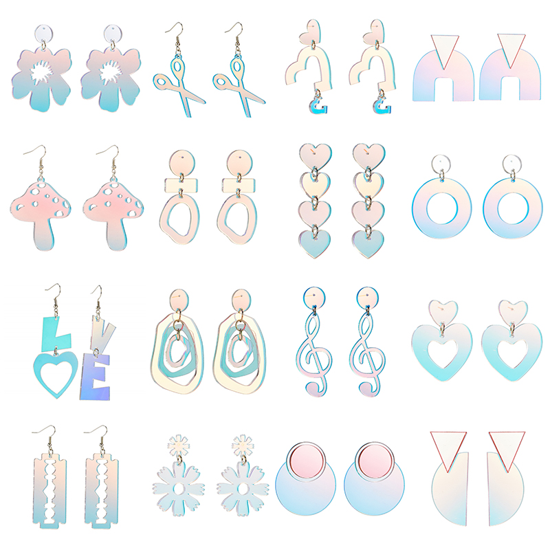 Stud Yaologe Acrylic Geometric Heart Flowers Drop Earrings For Women Trendy Girls Iridescent Laser Ear Jewelry Casual Gifts Bijoux D Smtz2
Stud Yaologe Acrylic Geometric Heart Flowers Drop Earrings For Women Trendy Girls Iridescent Laser Ear Jewelry Casual Gifts Bijoux D Smtz2