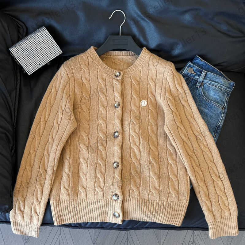 Women Sweaters Vintage Twist Knit Cardigans Wool And Cashmere Blend Single Row Button Open Round Collar Casual Sweater Designer Fashion Womens Wear 3 Colors 1709, 15
Women Sweaters Vintage Twist Knit Cardigans Wool And Cashmere Blend Single Row Button Open Round Collar Casual Sweater Designer Fashion Womens Wear 3 Colors 1709, 15