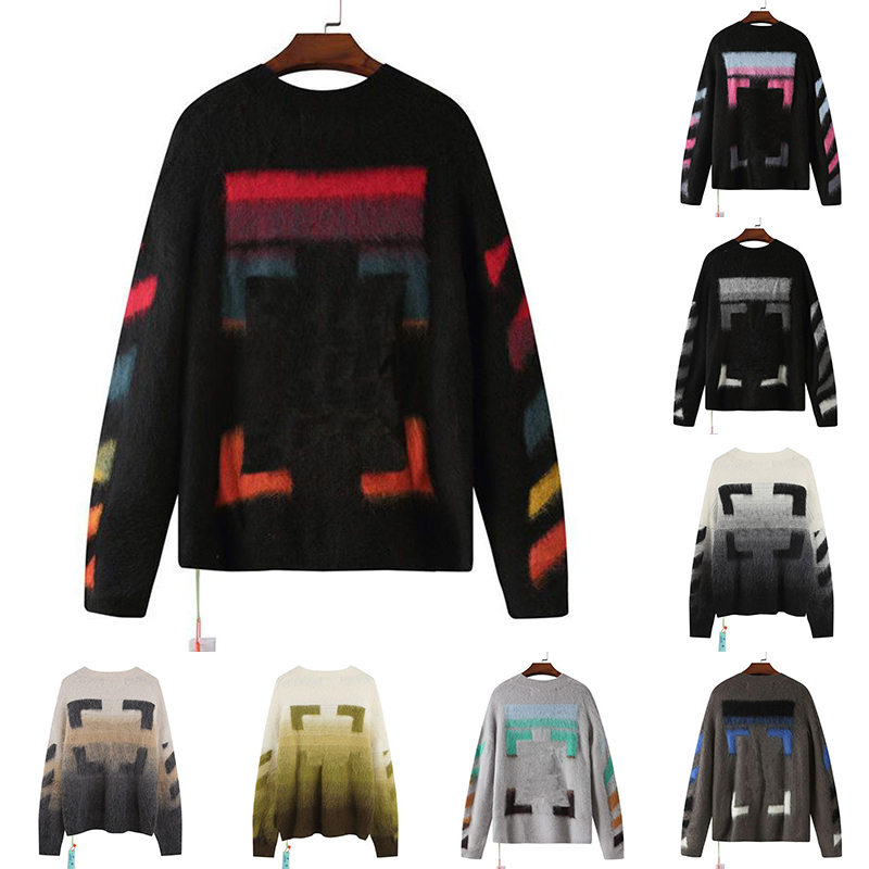 Designer sweaters Arrow Color Gradient cardigan sweater men women classic multicolor round neck Autumn winter keep warm comfortable Tops, 12
Designer sweaters Arrow Color Gradient cardigan sweater men women classic multicolor round neck Autumn winter keep warm comfortable Tops, 12