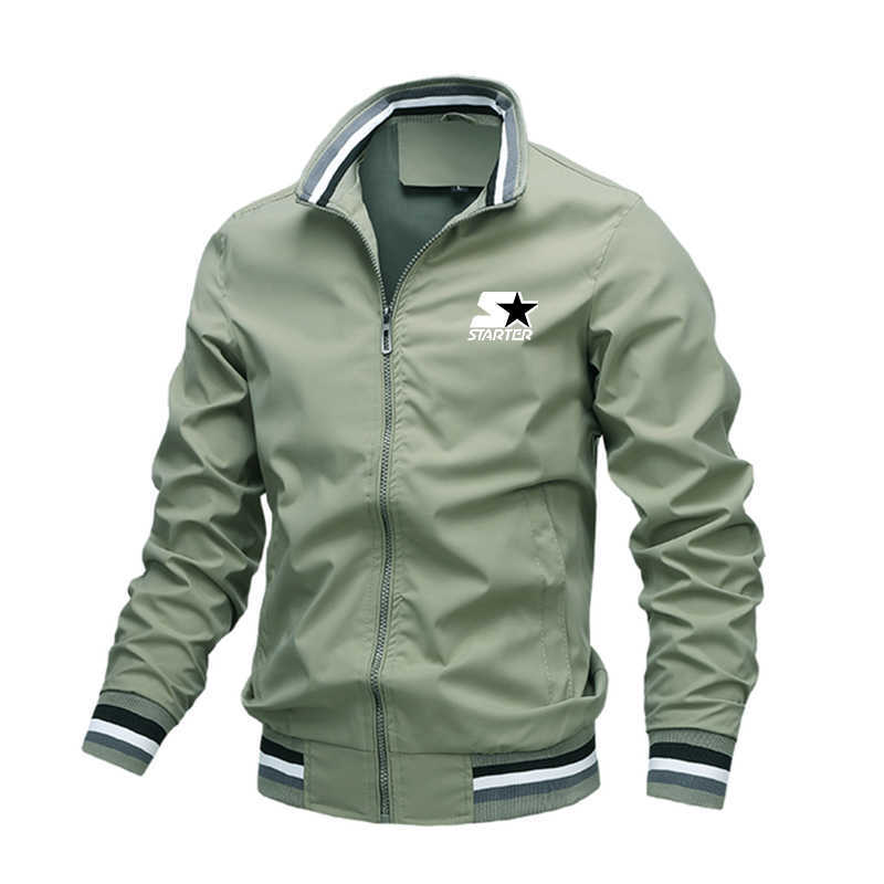 Jackets STARTER brand outdoor camping mountaineering stand collar fashion new men's breathable waterproof windbreaker adventure jacket Y2211