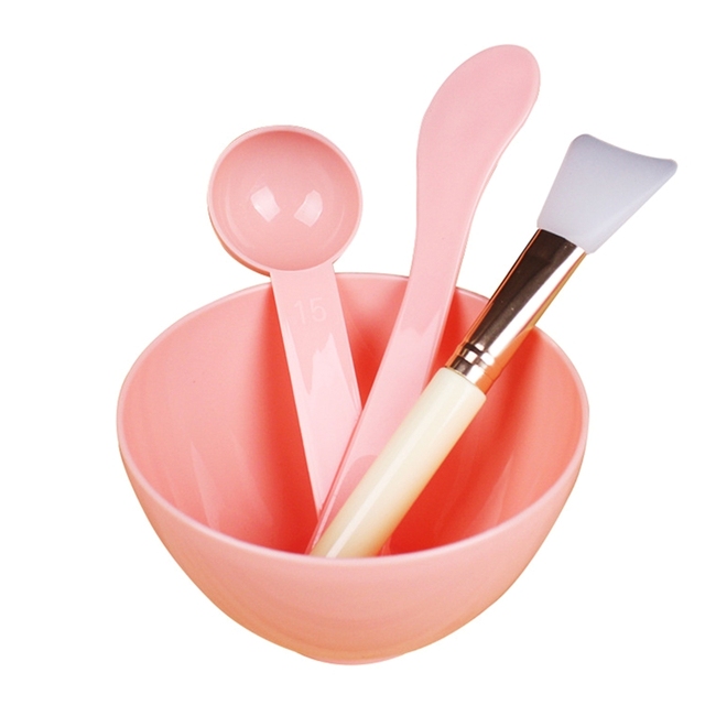 Silicone Facial Mask Bowl Set Beauty Salon Odorless Soft Facemask Mixing DIY Makeup Brushes Spatula Skin Care tools