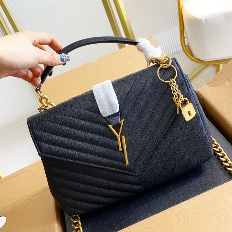 

with box designer bag Women Bags Handbags Shoulder Bags tote bagg black calfskin classic diagonal stripes quilted chains double flap medium cross body, If you need more models;please contact