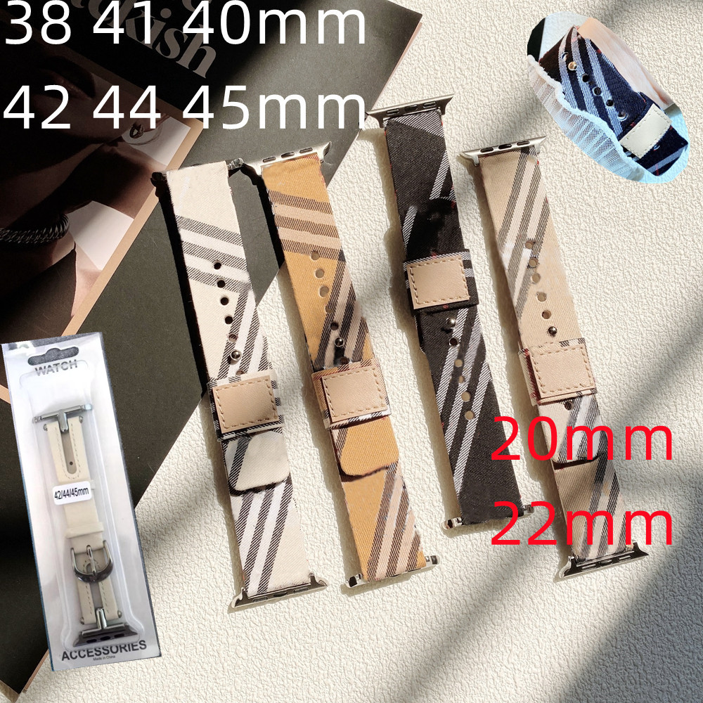 Strap For Apple Watch Band iwatch 7 SE 6 2 3 4 5 Series iWatch 41mm 45mm 40mm Link Chain Wristband Plaid Leather Smart Straps 45 38 44mm Fashion Designer Women Men Bracelet 
Strap For Apple Watch Band iwatch 7 SE 6 2 3 4 5 Series iWatch 41mm 45mm 40mm Link Chain Wristband Plaid Leather Smart Straps 45 38 44mm Fashion Designer Women Men Bracelet