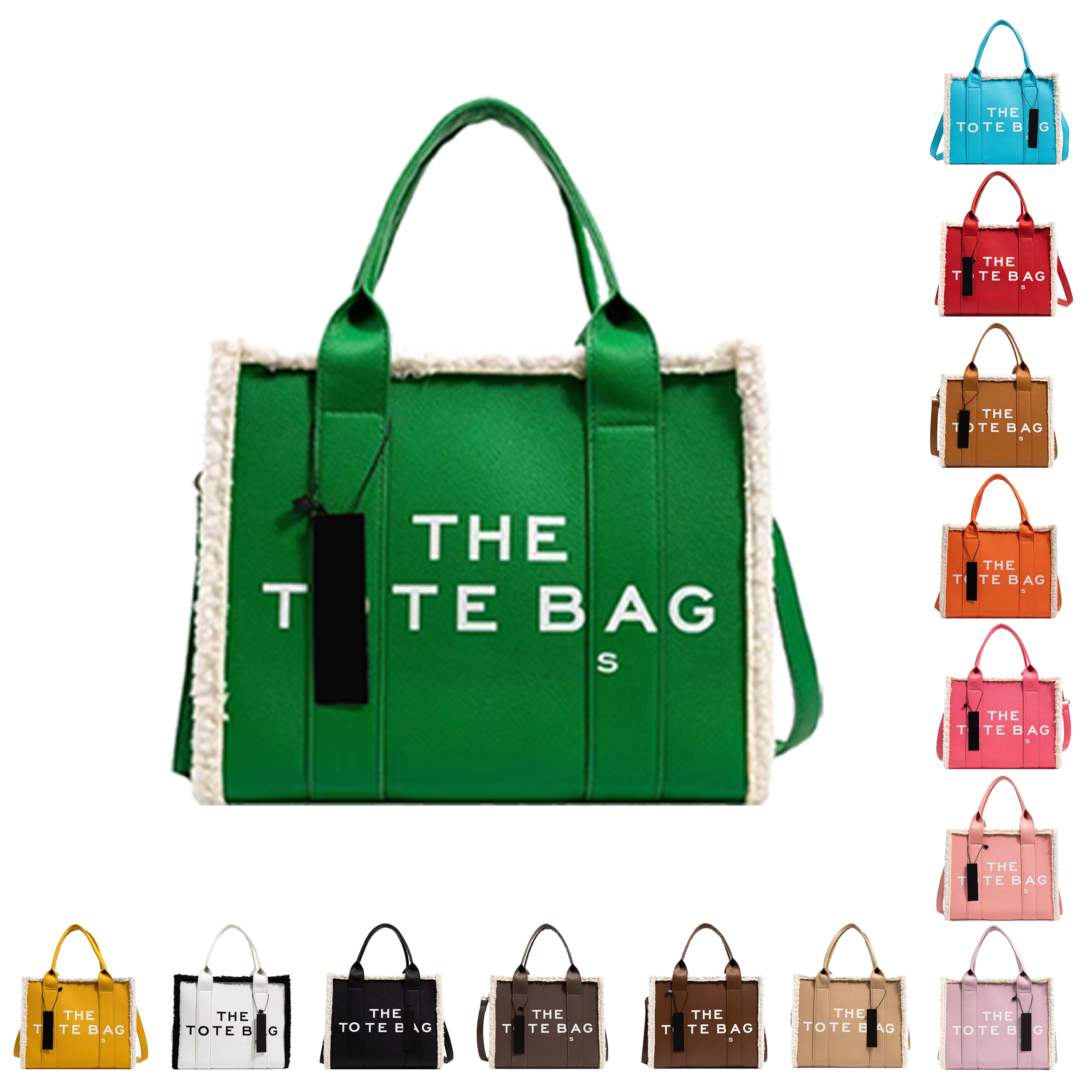 Designer Teddy fleece marc the tote bag lady famou s handle bags practical Large crossbody capacity plain shoulder handbags casual s quare canvas travel top womens, Purple
Designer Teddy fleece marc the tote bag lady famou s handle bags practical Large crossbody capacity plain shoulder handbags casual s quare canvas travel top womens, Purple