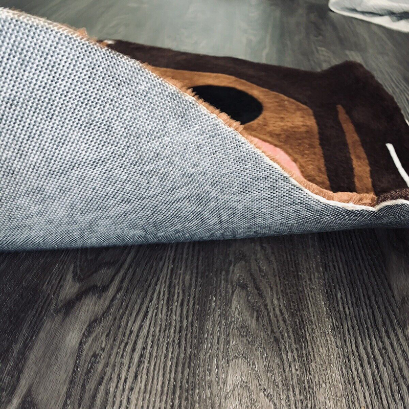 Home Furnishings Artistic Carpet McDonalds CJ Burger Mouth Rug Hypebeast Collection Parlor Bedroom Playroom 3D Handmade Acrylic Yarn Trending Floor Ma