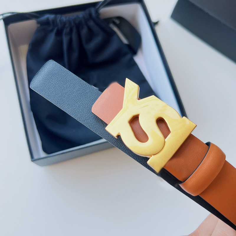 genuine leather ceinture belt for women 3cm width 30mm mens belts luxury designer s ysls saint laurent laurant buckle womens waistband cintura ceintures gridle