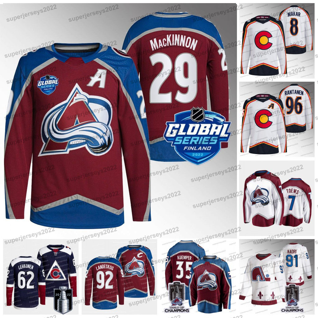 29 Nathan MacKinnon 2022 Global Series Avalanche Jerseys Mikko Rantanen Cale Makar Nazem Kadri Kurtis MacDermid Andre Burakovsky Gabriel Landeskog Nichushkin, Reverse retro jersey mens s-3xl
29 Nathan MacKinnon 2022 Global Series Avalanche Jerseys Mikko Rantanen Cale Makar Nazem Kadri Kurtis MacDermid Andre Burakovsky Gabriel Landeskog Nichushkin, Reverse retro jersey mens s-3xl