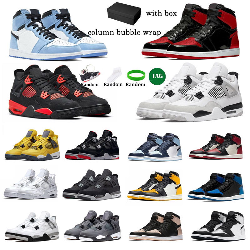 5A With Box 1s 4s Men Women Basketball Shoes Jumpman 4 Bred Patent University Blue Sail Military Black Red Thunder White Oreo Mens Trainers Sports Sneakers, Sku#7
5A With Box 1s 4s Men Women Basketball Shoes Jumpman 4 Bred Patent University Blue Sail Military Black Red Thunder White Oreo Mens Trainers Sports Sneakers, Sku#7