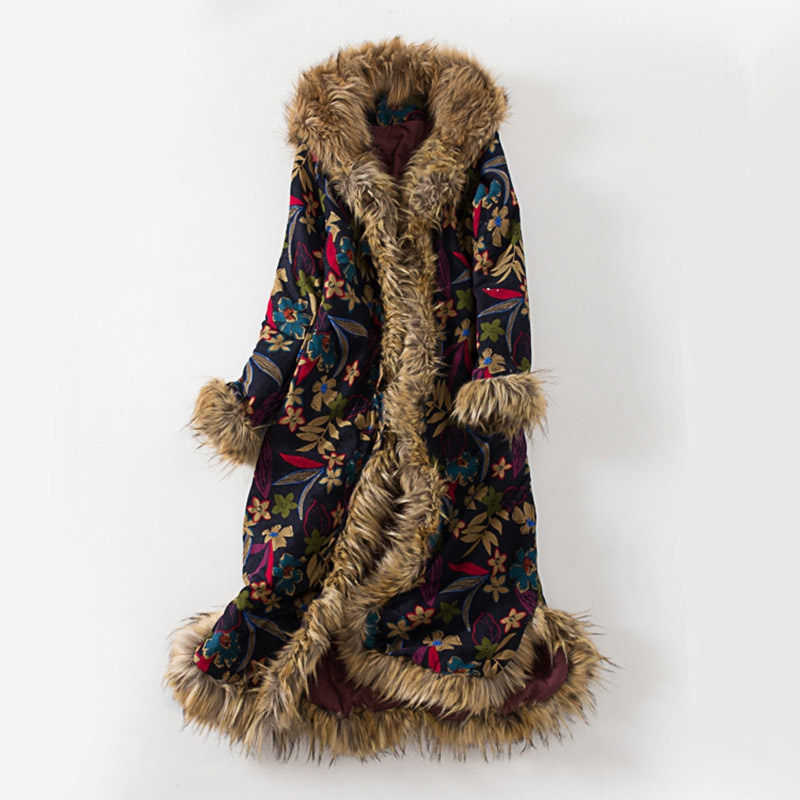 Women's Fur Faux Fur Ethnic Style Winter Coat Fur Collar Long Dust Coat Windbreaker Cotton Linen Vintage Cotton Padded Clothes Jaqueta Feminina f1859 T221105, Floral
Women's Fur Faux Fur Ethnic Style Winter Coat Fur Collar Long Dust Coat Windbreaker Cotton Linen Vintage Cotton Padded Clothes Jaqueta Feminina f1859 T221105, Floral