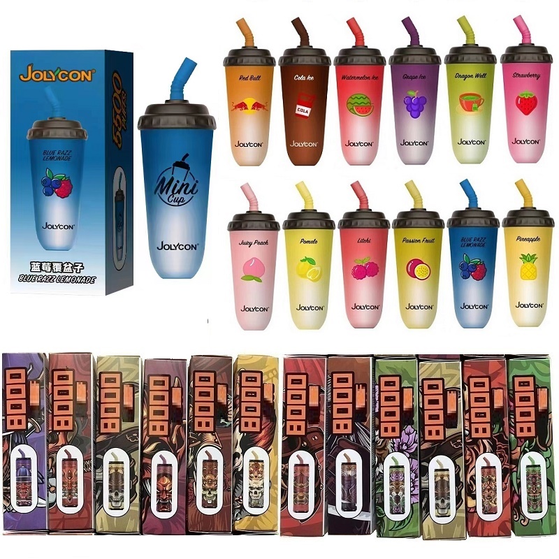 E cigarettes JoLYCON disposable Vape Mini Cup 5500 Hits 15ml Prefilled Mesh Coil Pods Big Vapor Pen Bars Kit & puffs 8000 Coke Cup Rechargeable 650mAh Battery
E cigarettes JoLYCON disposable Vape Mini Cup 5500 Hits 15ml Prefilled Mesh Coil Pods Big Vapor Pen Bars Kit & puffs 8000 Coke Cup Rechargeable 650mAh Battery