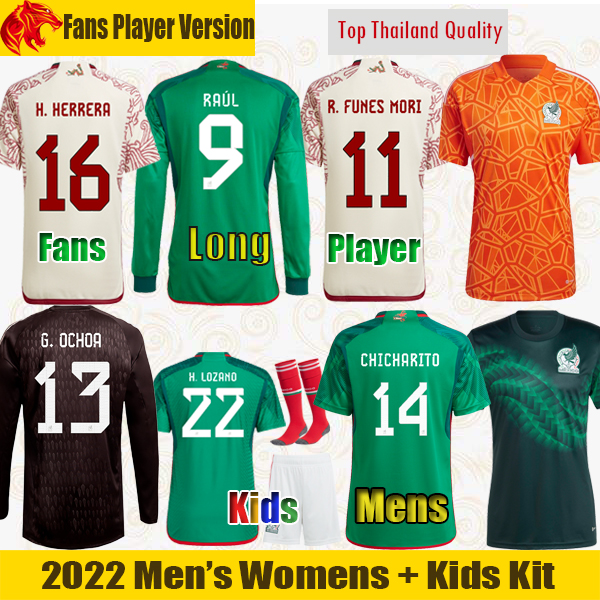 22 23 Mexico Soccer Jerseys LOZANO CHICHARITO RAUL 2022 WORLD CUP 2023 fans player R. FUNES MORI Football Shirt G. OCHOA Goalkeeper Camiseta Mens Long Jersey Kids Kit, 2223 away
22 23 Mexico Soccer Jerseys LOZANO CHICHARITO RAUL 2022 WORLD CUP 2023 fans player R. FUNES MORI Football Shirt G. OCHOA Goalkeeper Camiseta Mens Long Jersey Kids Kit, 2223 away