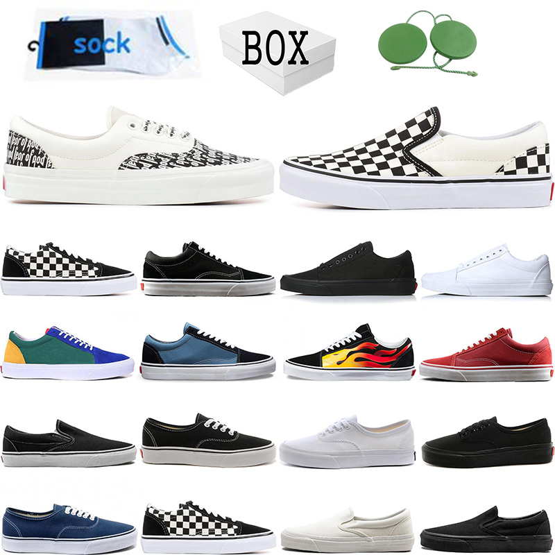 With Box Van Shoes Canvas Casual Shoe Old Skool Fear of God Triple Black high low Slip on Skateboard Outdoor Sports Trainer Sneakers size 6-10, Item
With Box Van Shoes Canvas Casual Shoe Old Skool Fear of God Triple Black high low Slip on Skateboard Outdoor Sports Trainer Sneakers size 6-10, Item