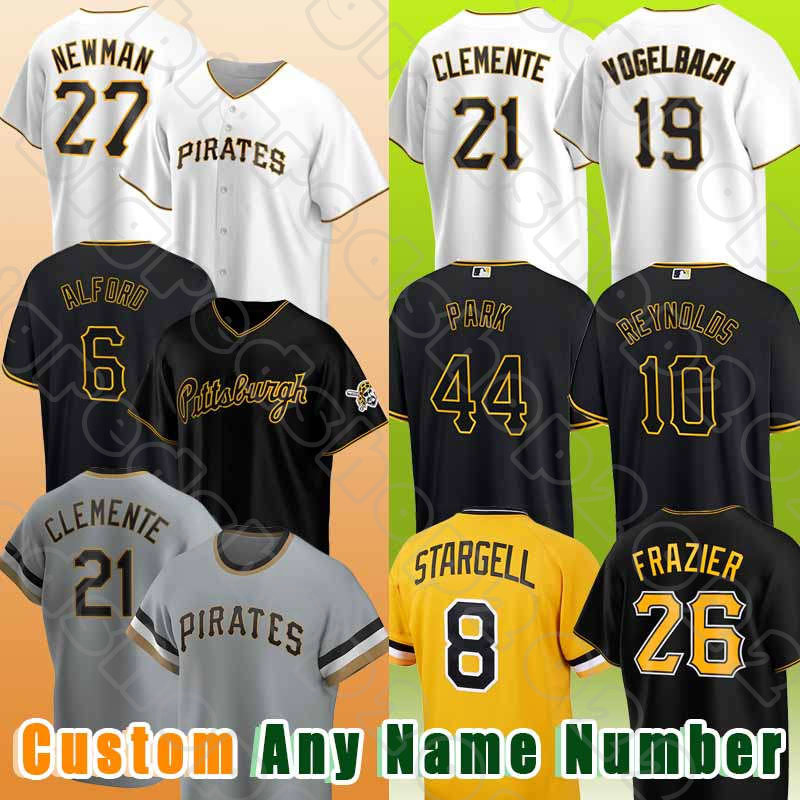 8 Willie Stargell 21 Roberto Clemente Baseball Jerseys Pirates Andrew Bryan Reynolds McCutchen Ke'Bryan Hayes Mitch Keller Ji Hwan Bae Oneil Cruz Derek Shelton Davis