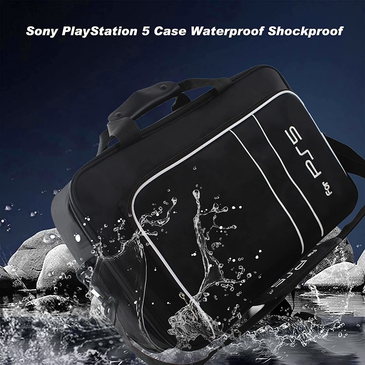 Cases Covers Bags Carrying Case for PS5 Travel Storage Disc/Digital Edition and Controllers Protective Shoulder Game Cards Accessories 221105