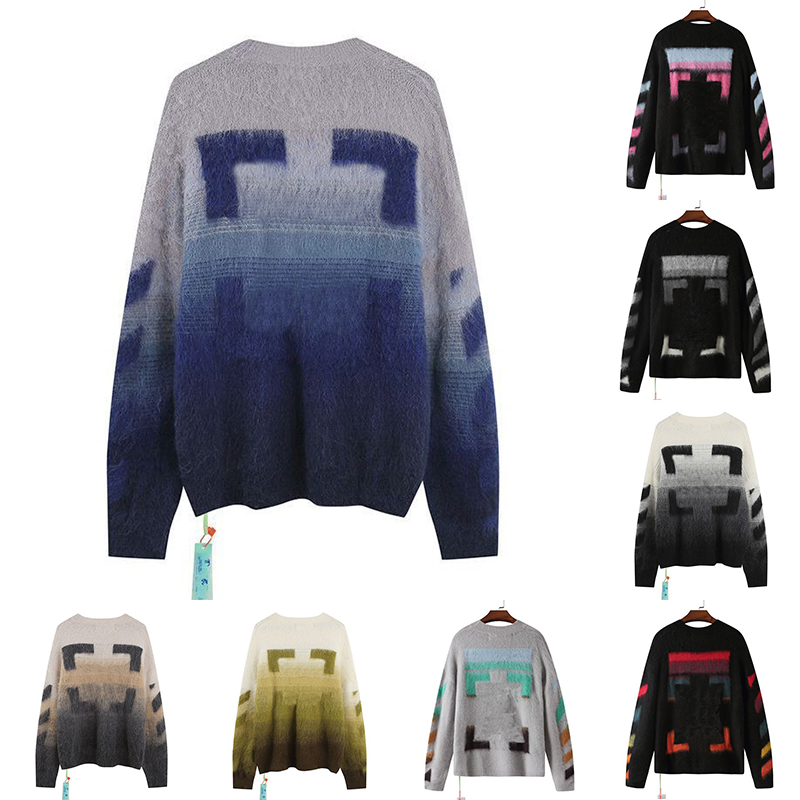 Designer sweaters Arrow Color Gradient cardigan sweater for men women classic multicolor round neck Autumn winter keep warm comfortable Tops
Designer sweaters Arrow Color Gradient cardigan sweater for men women classic multicolor round neck Autumn winter keep warm comfortable Tops