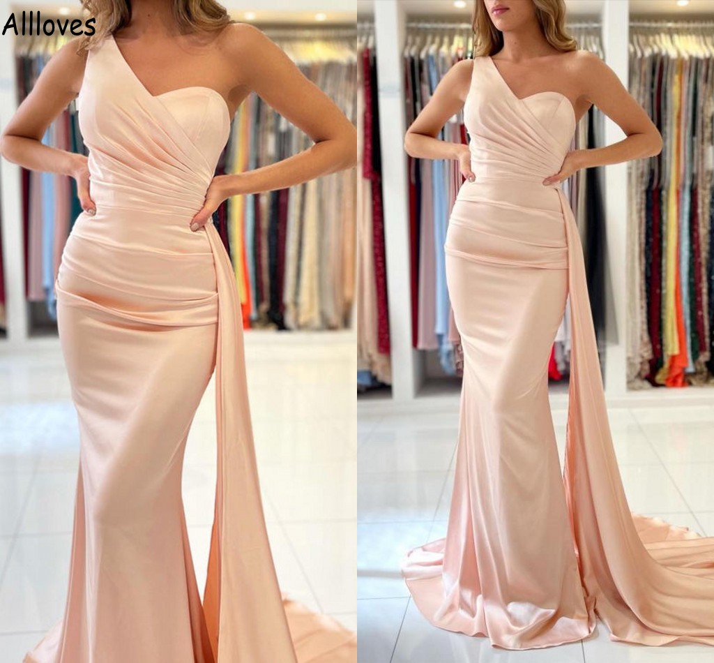 Pink One Shoulder Sexy Evening Dresses Elegant Satin Ruched Peplum Sweep Train Prom Party Gowns Mermaid Slim Fit Plus Size Women Formal Wear Aso Ebi CL0182, Nude
Pink One Shoulder Sexy Evening Dresses Elegant Satin Ruched Peplum Sweep Train Prom Party Gowns Mermaid Slim Fit Plus Size Women Formal Wear Aso Ebi CL0182, Nude