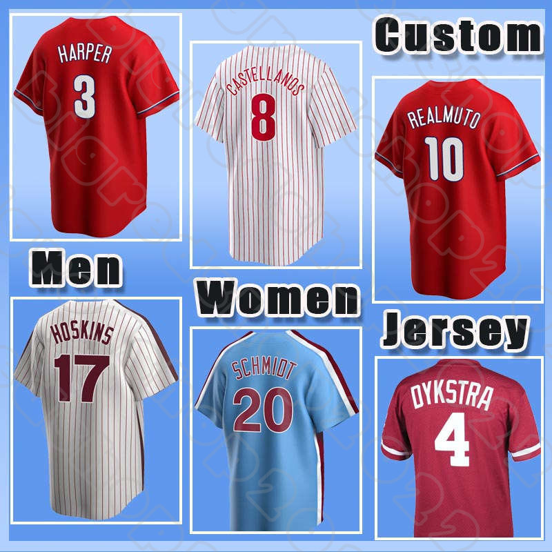 10 JT Realmuto Baseball 3 Harper Jerseys Rhys Hoskins Mike Schmidt Bryce 27 Aaron Nola Phillies Kyle Schwarber Philadelphia Nick Castellanos Lenny Bohm, Custom men -retro(f c r)
10 JT Realmuto Baseball 3 Harper Jerseys Rhys Hoskins Mike Schmidt Bryce 27 Aaron Nola Phillies Kyle Schwarber Philadelphia Nick Castellanos Lenny Bohm, Custom men -retro(f c r)