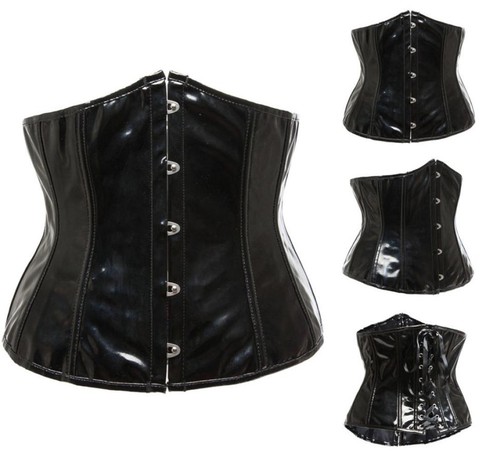Gothic Fetish Black Underbust Corset PVC Vinyl Bustier Laceup Top Punk S2XL Body Shaper8255415
Gothic Fetish Black Underbust Corset PVC Vinyl Bustier Laceup Top Punk S2XL Body Shaper8255415
