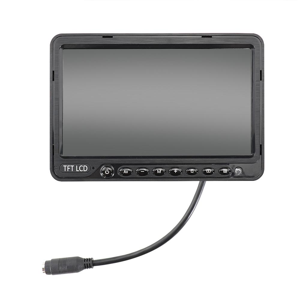 Car 7 Inch AHD Stand Alone Monitor with Sunshade Making for 360 Car Camera System Car Rearview Surveillance System