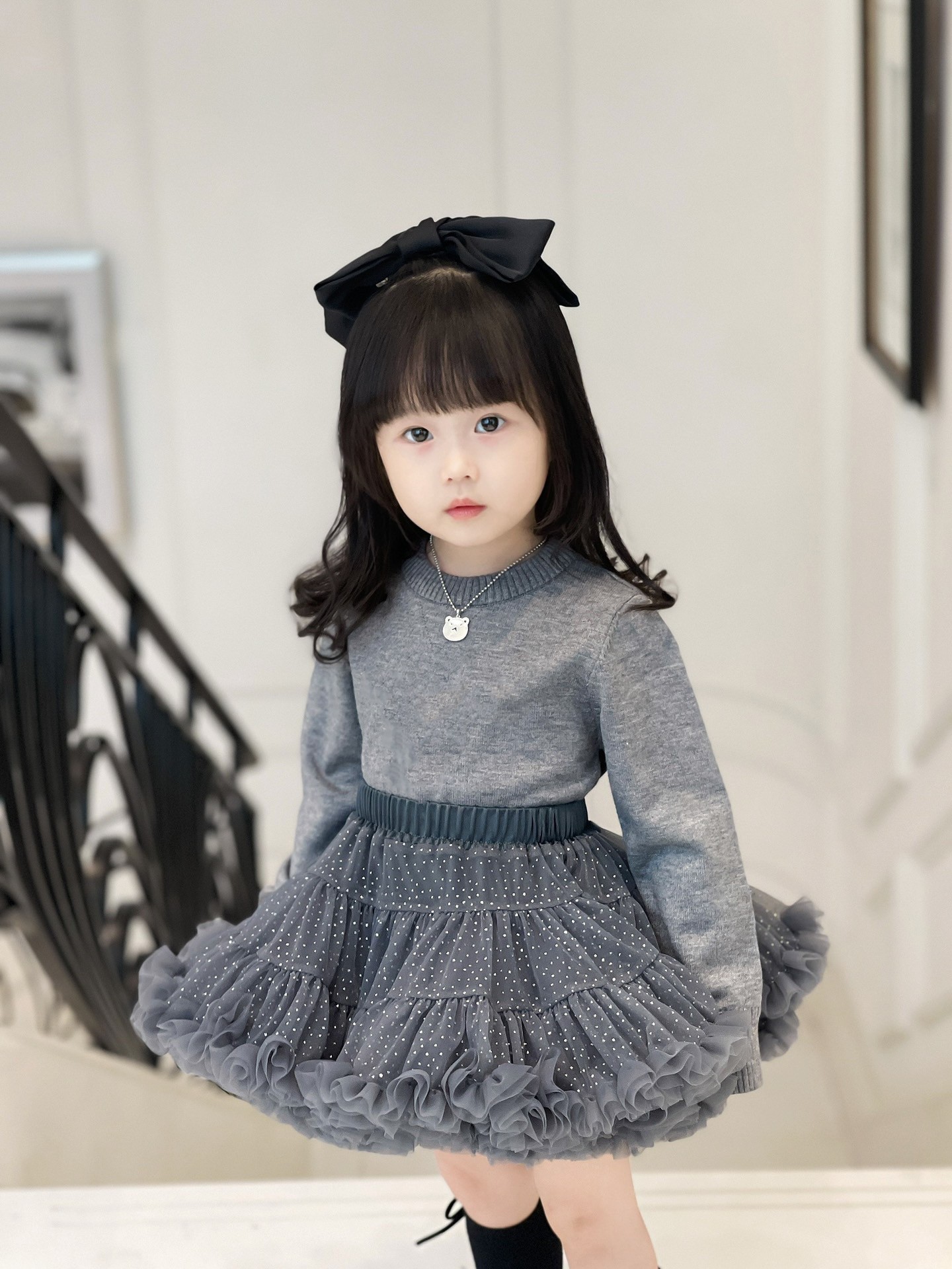 winter kids girls sets clothing toddler girl sweater with lace tutu 2pcs/outfit children suits clothes