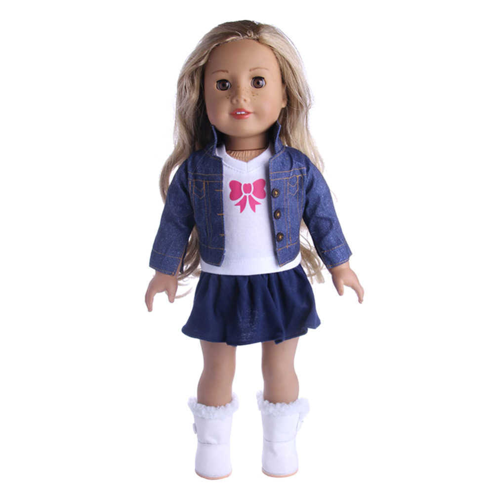 New Clothes Dress Outfits Pajamas For 18 Inch American Girl Doll Cowboy Suit Our Generation Accessories Wholesale