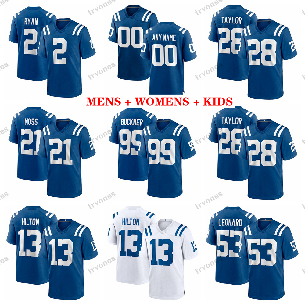 Mens Darius Leonard Football Jerseys Womens Kids Zack Moss Jonathan Taylor Ehlinger Pierce Pittman Jr 2 Matt Ryan Foles Lindsay Hilton Luck Pat McAfee Manning Nelson, Womens s-xxl
Mens Darius Leonard Football Jerseys Womens Kids Zack Moss Jonathan Taylor Ehlinger Pierce Pittman Jr 2 Matt Ryan Foles Lindsay Hilton Luck Pat McAfee Manning Nelson, Womens s-xxl