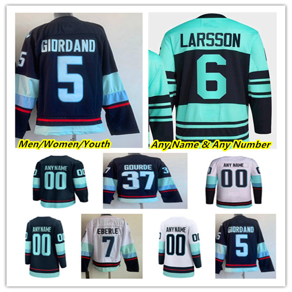 Jaden Schwartz Seattle Hockey Jerseys Andre Burakovsky Carson Soucy Brandon Tanev Matty Beniers Martin Jones Philipp Grubauer Vince Dunn Eberle Yanni Gourde, Man navy
Jaden Schwartz Seattle Hockey Jerseys Andre Burakovsky Carson Soucy Brandon Tanev Matty Beniers Martin Jones Philipp Grubauer Vince Dunn Eberle Yanni Gourde, Man navy