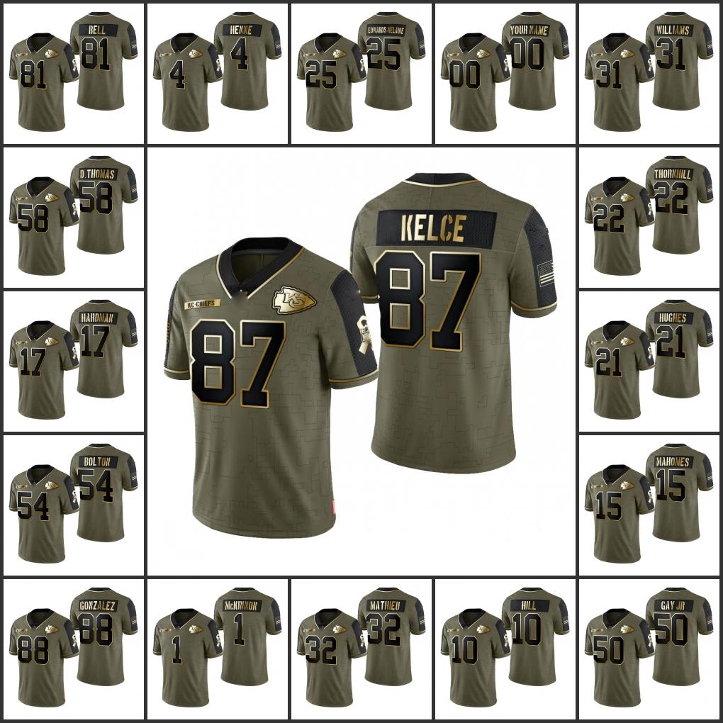 Jersey Wholesale Custom Kansas''City''Chiefs''Men #15 Patrick Mahomes 87 Travis Kelce Women Youth Olive Gold Salute To Service, 116
Jersey Wholesale Custom Kansas''City''Chiefs''Men #15 Patrick Mahomes 87 Travis Kelce Women Youth Olive Gold Salute To Service, 116