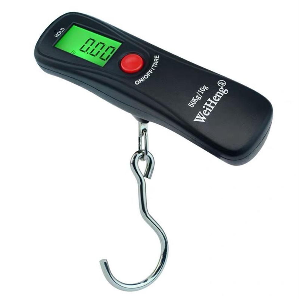 50kg 10g Mini Digital Scale For Fishing Travel Luggage Weight Kitchen Steelyard Portable Electronic Hanging Hook Scales279M7580277