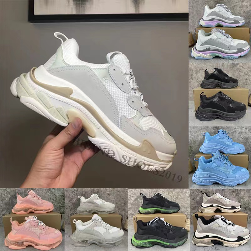 Paris 17FW Fashion shoe Triple S sneaker Women Shoes grey white black Sneakers for Men Spring chaussures Navy Blue Casual Daddy Shoes
Paris 17FW Fashion shoe Triple S sneaker Women Shoes grey white black Sneakers for Men Spring chaussures Navy Blue Casual Daddy Shoes