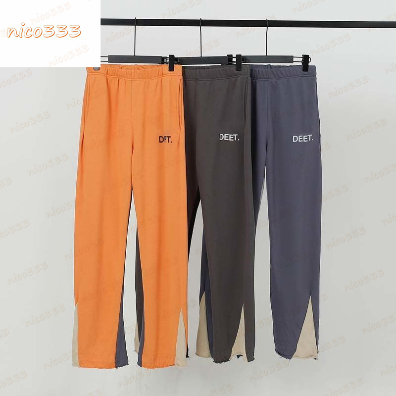 22ss New pants classic letter print casual color blocking black blue orange flared wide leg pants, #02 black
22ss New pants classic letter print casual color blocking black blue orange flared wide leg pants, #02 black
