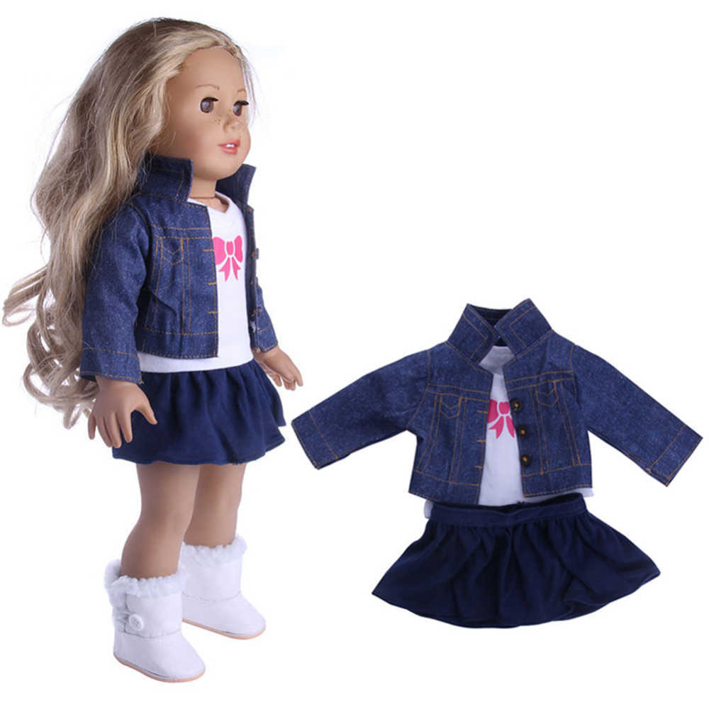 New Clothes Dress Outfits Pajamas For 18 Inch American Girl Doll Cowboy Suit Our Generation Accessories Wholesale