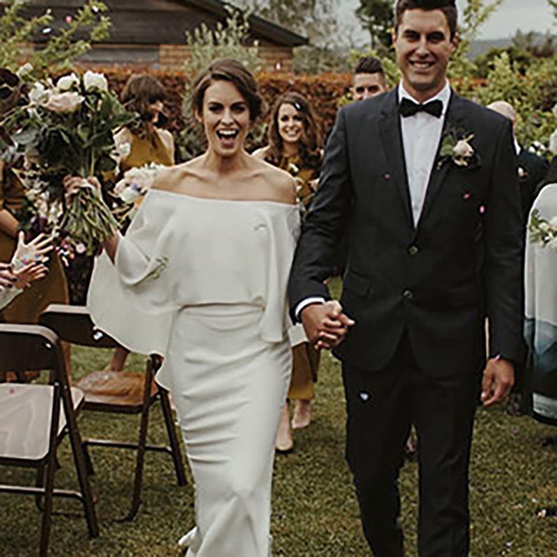 Off The Shoulder Wedding Dress A e Satin Bride Winter Mother of Bridal Gown Vestidos De Novia Plus Size Real Photo Dresses