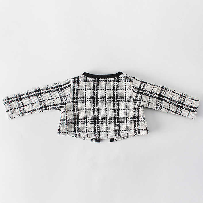 Newborn Baby Girl Clothes Autumn Spring Baby Rompers For Girls Plaid Princess Christmas Baby Clothes Set Romper Jacket 2pc
