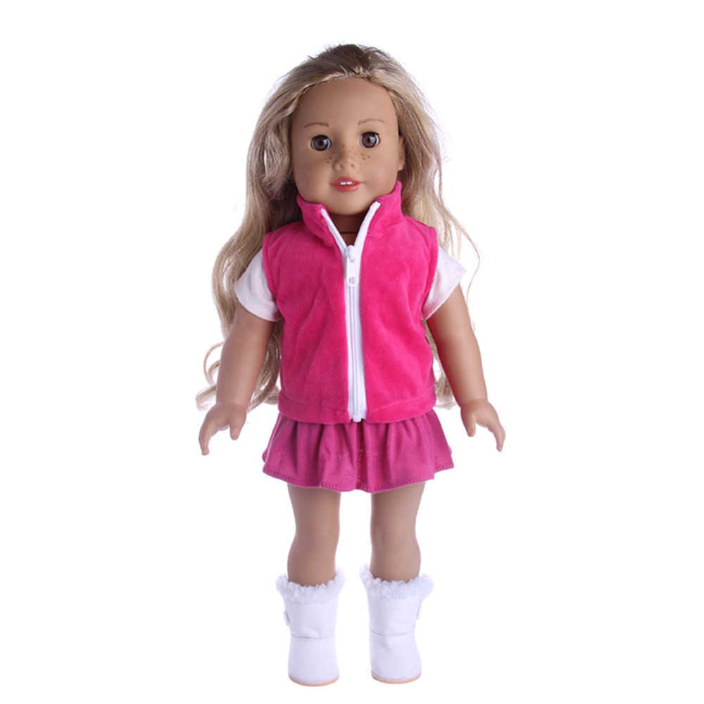 New Clothes Dress Outfits Pajamas For 18 Inch American Girl Doll Cowboy Suit Our Generation Accessories Wholesale